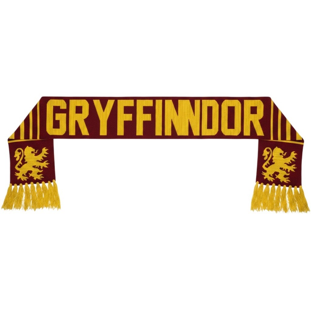 Harry Potter Gryffindor Scarf Burgundy Gold Lion Knit Fringe Winter Cosplay 2019